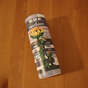Macorner Stainless Steel Sunflower Tumbler Skinny 20oz  Gift Daughter from Mom